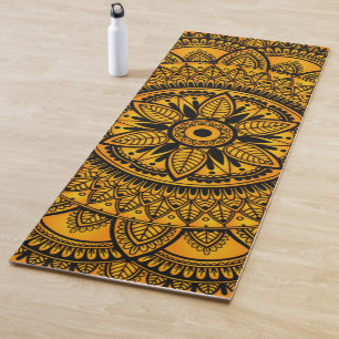 Ethnische Bernstein-Mandala 2 Yogamatte