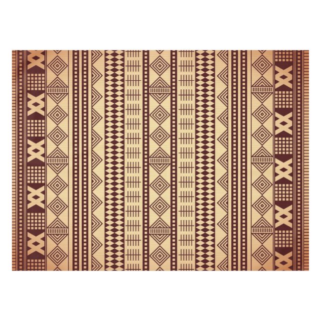 Ethnische Beschaffenheit Browns Tischdecke (Vorderseite (Horizontal))