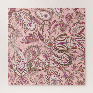 Ethnische Blumenmuster: Orientalisches Paisley-Des