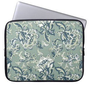 ethnische Blumenseamless-Muster. folkloristische B Laptopschutzhülle