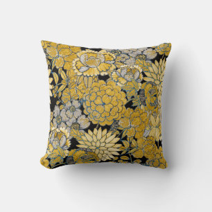 Ethnische Blüte: Creative Paisley Texture. Kissen