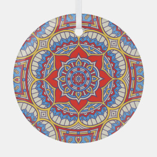 Ethnische Blüte, nahtlose böhmische Muster. Ornament Aus Glas