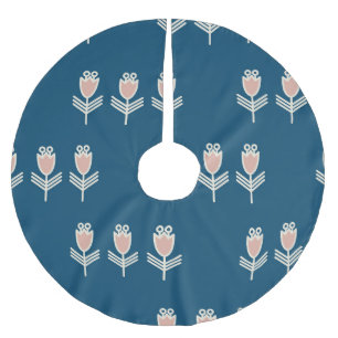 Ethnische Blüte: Vintage Dekorative Ornamente Polyester Weihnachtsbaumdecke