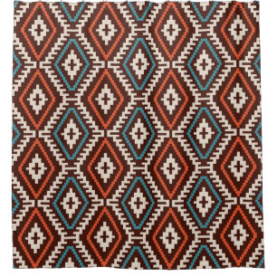 Ethnische Bohemisch modische nahtlose Ornamente Duschvorhang