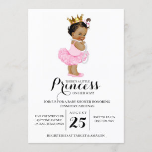Ethnische Einladung Prinzessin-Babyparty