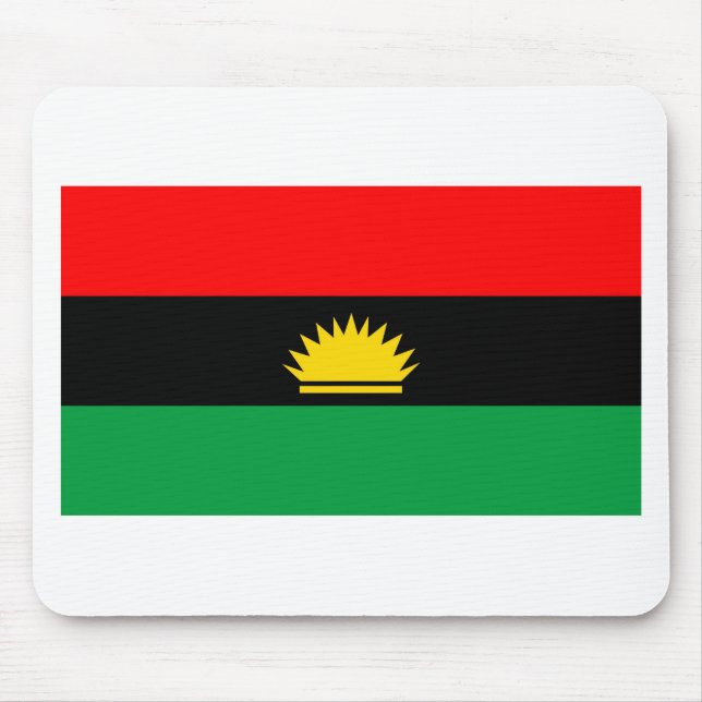 Ethnische Flagge der Biafra Mousepad (Vorne)