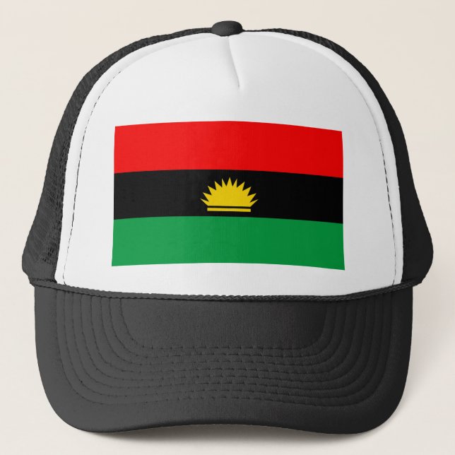 Ethnische Flagge der Biafra Truckerkappe (Vorderseite)