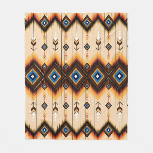 Ethnische Geometrie: abstraktes Musterdesign. Fleecedecke