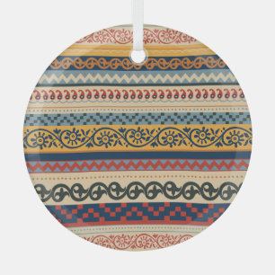 Ethnische Geometrie: nahtloser Hintergrund für Orn Ornament Aus Glas