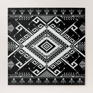 Ethnische geometrische indische Grenze, abstrakt.