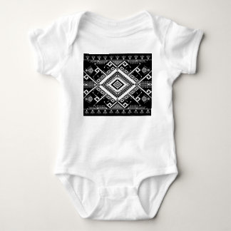 Ethnische geometrische indische Grenze, abstrakt. Baby Strampler