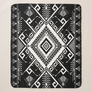 Ethnische geometrische indische Grenze, abstrakt. Sherpadecke