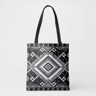 Ethnische geometrische indische Grenze, abstrakt. Tasche