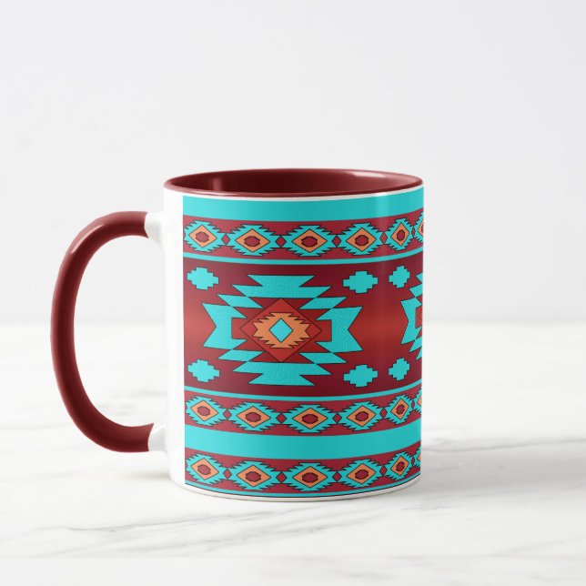 Ethnische geometrische Muster. Tasse (Links)
