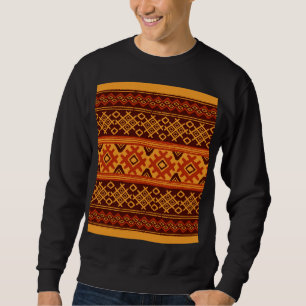 Ethnische geometrische, traditionelle volkstümlich sweatshirt