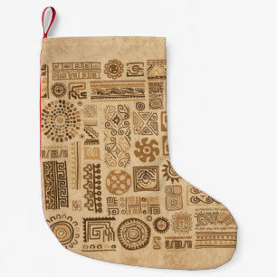 Ethnische handgefertigte Ornamente Kleiner Weihnachtsstrumpf