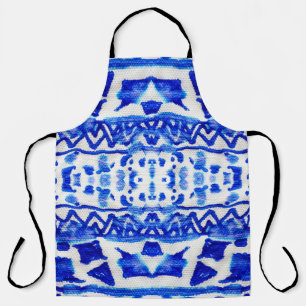 Ethnische Indigo-Pfeil-Muster Schürze