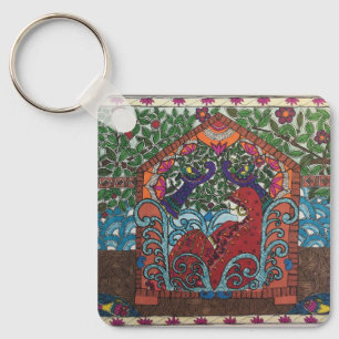 ethnische (indische) Brautdesigns Schlüsselanhänger