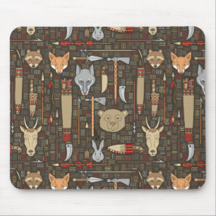 Ethnische Jagdmuster Mousepad