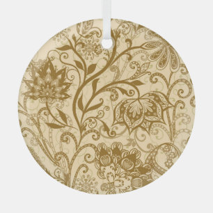 Ethnische Mandalas: indisches Muster Ornament Aus Glas