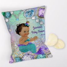 Ethnische Meerjungfrau Baby Shower Chip-Tüten-Wrap