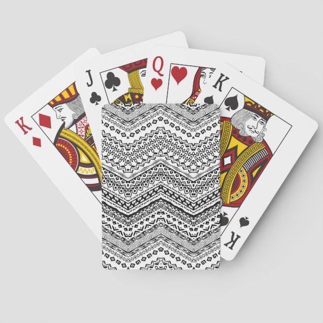 Ethnische Motive 2 Spielkarten (Rückseite)