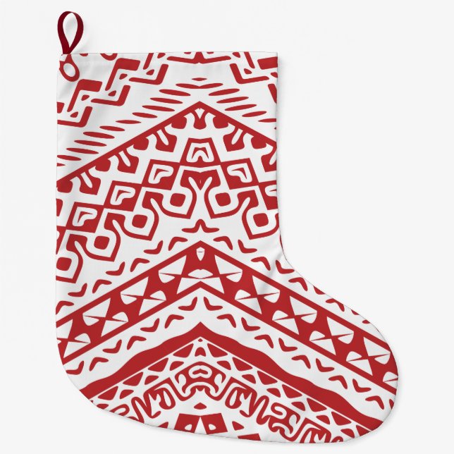 Ethnische Motive 3 Großer Weihnachtsstrumpf (Vorderseite)