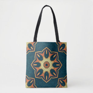 Ethnische nahtlose Muster mit Mandala. Darstellung Tasche