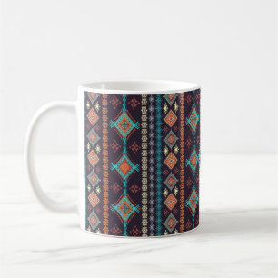 Ethnische nahtlose Struktur Kaffeetasse