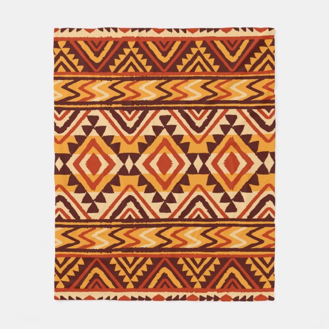 Ethnische Ornamente. Nahtloses Navajo-Muster. Illu Fleecedecke (Vorderseite)