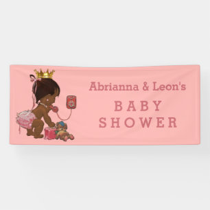 Ethnische Prinzessin auf Telefon-personalisierter Banner