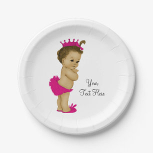 Ethnische Prinzessin-Baby-Party Pappteller