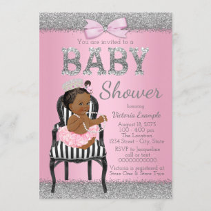 Ethnische Prinzessin-Baby-Shower-Einladungen Einladung