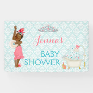 Ethnische Prinzessinnen-Tiara-Badewanne Baby Mädch Banner