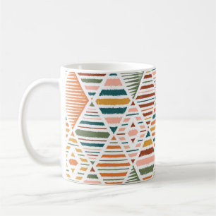 Ethnische Stammes Raute Nahtloses Muster. Traditio Kaffeetasse