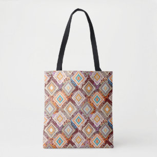 Ethnische Stammeskunst, abstrakte Geometrie. Tasche
