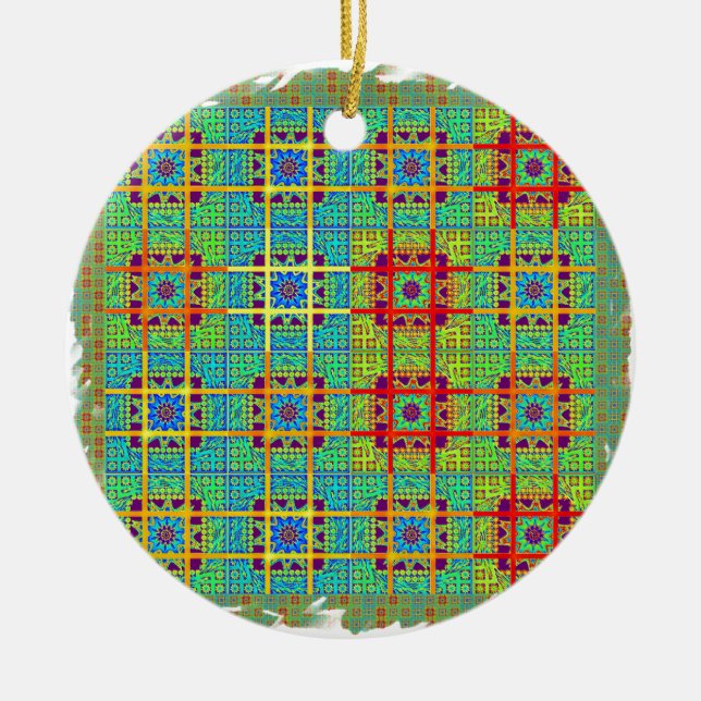 Ethnische Stammesmuster.jpg Keramik Ornament (Vorne)