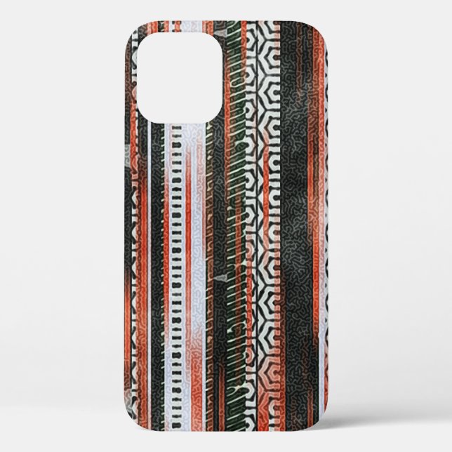 Ethnische Stammesstreifen: Teppichdesign. Case-Mate iPhone Hülle (Rückseite)