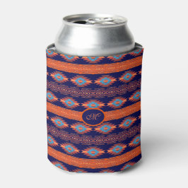 ethnische südwestliche aztec pattern.monogram. dosenkühler