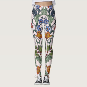 Ethnische Tradition: dekorative Vintage Blüte Leggings