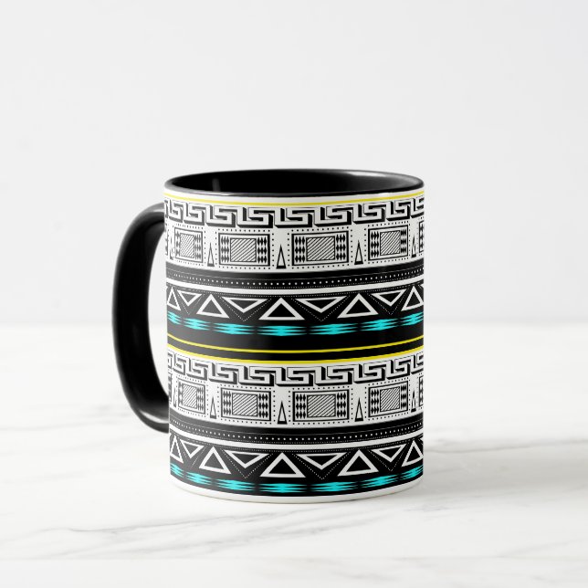 Ethnische Verzierung Tasse (Vorderseite Links)