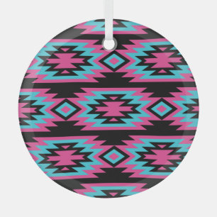 Ethnischer Amerikanische Ureinwohner: Aztekische M Ornament Aus Glas