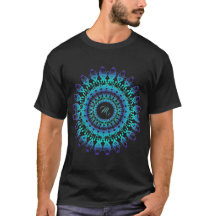 Ethnischer aquamariner Mandala. Monogramm