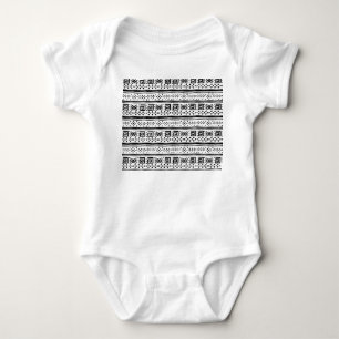 Ethnischer Boho-Stammeskunst-Druck Baby Strampler