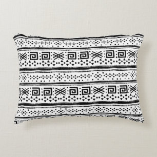 Ethnischer Boho-Stammeskunst-Druck Dekokissen