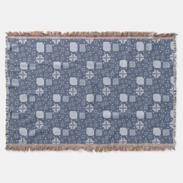 ethnischer Boho-Stil geometrisches Muster. Decke (Vorderseite)