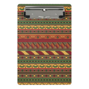 Ethnischer Hintergrund Mini Klemmbrett