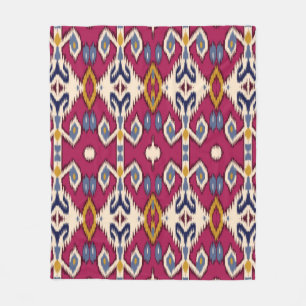Ethnischer ikat-Zickzack Muster Hintergrund Tradit Fleecedecke