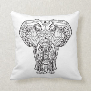 Ethnischer indischer Elefant Kissen