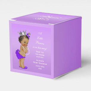 Ethnischer Lavendel Prinzessin-Babyparty Geschenkschachtel